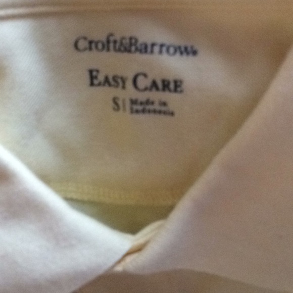 NWT Men’s Croft&Barrow Polo yellow - Picture 2 of 8